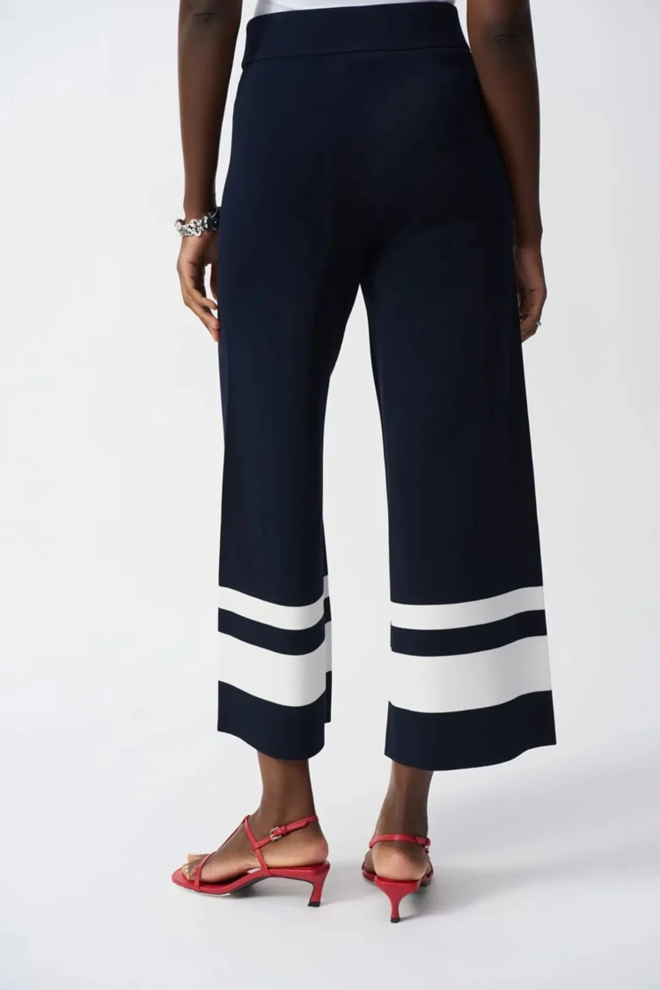 Joseph Ribkoff Striped Casual Wide Trousers