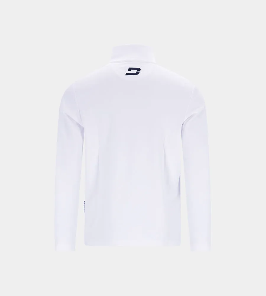 KIDS PIQUE MIDLAYER - WHITE