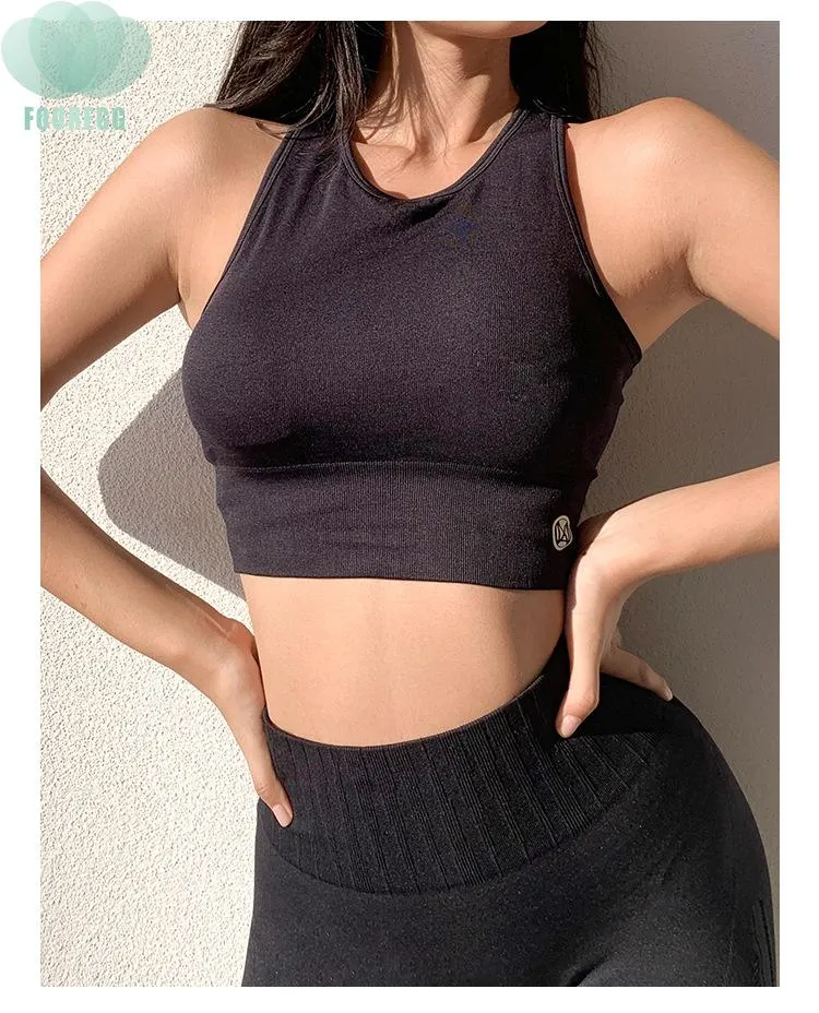 Ladies Yoga Shock proof Vest- Bra Breathable Fitness Sports Running Suit wide strap bra and legging crop top