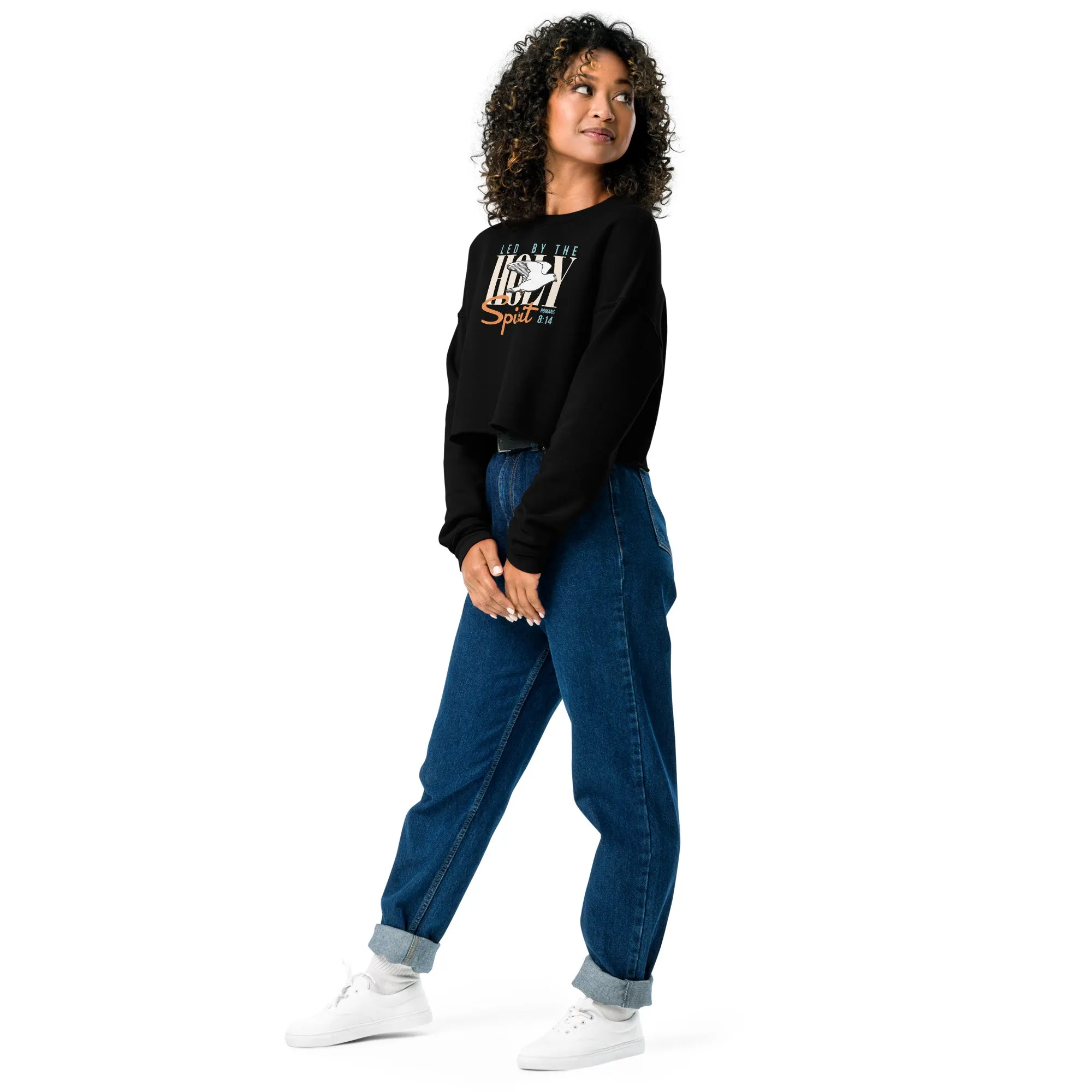 Led by the Holy Spirit - Women's Crop Sweatshirt