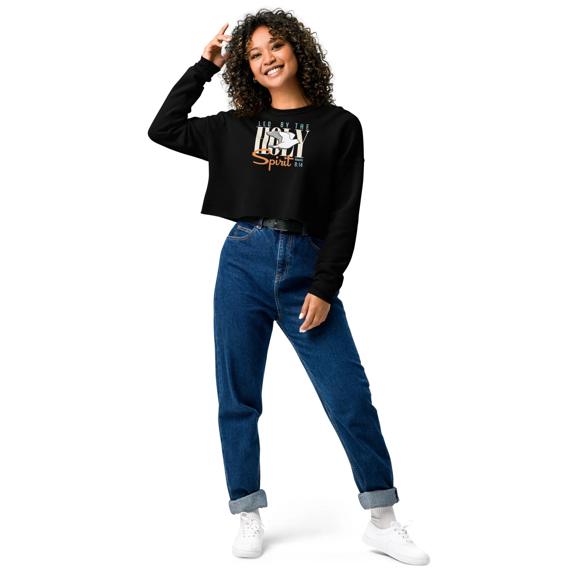 Led by the Holy Spirit - Women's Crop Sweatshirt