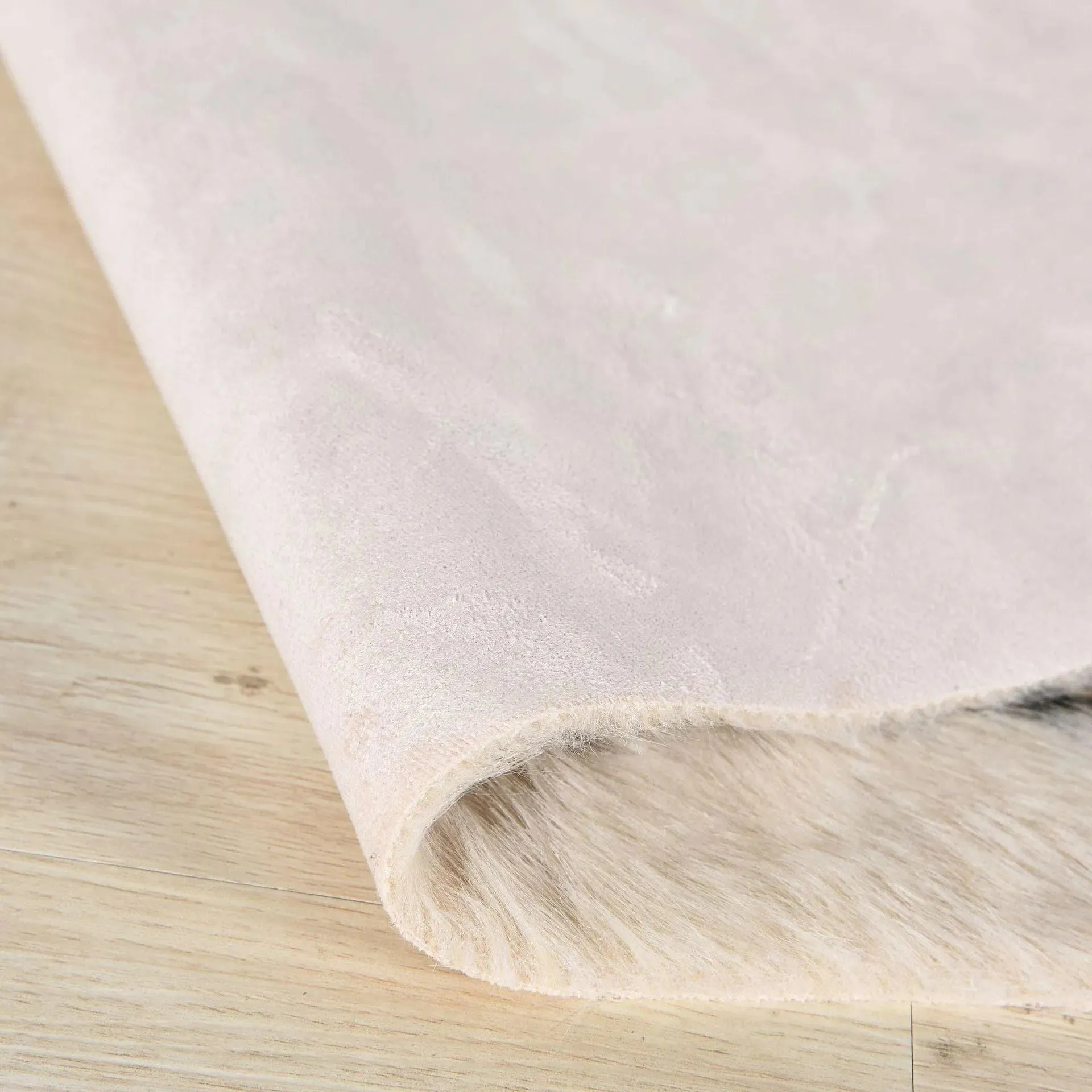 Leopard Print Faux Cowhide Skin Rug