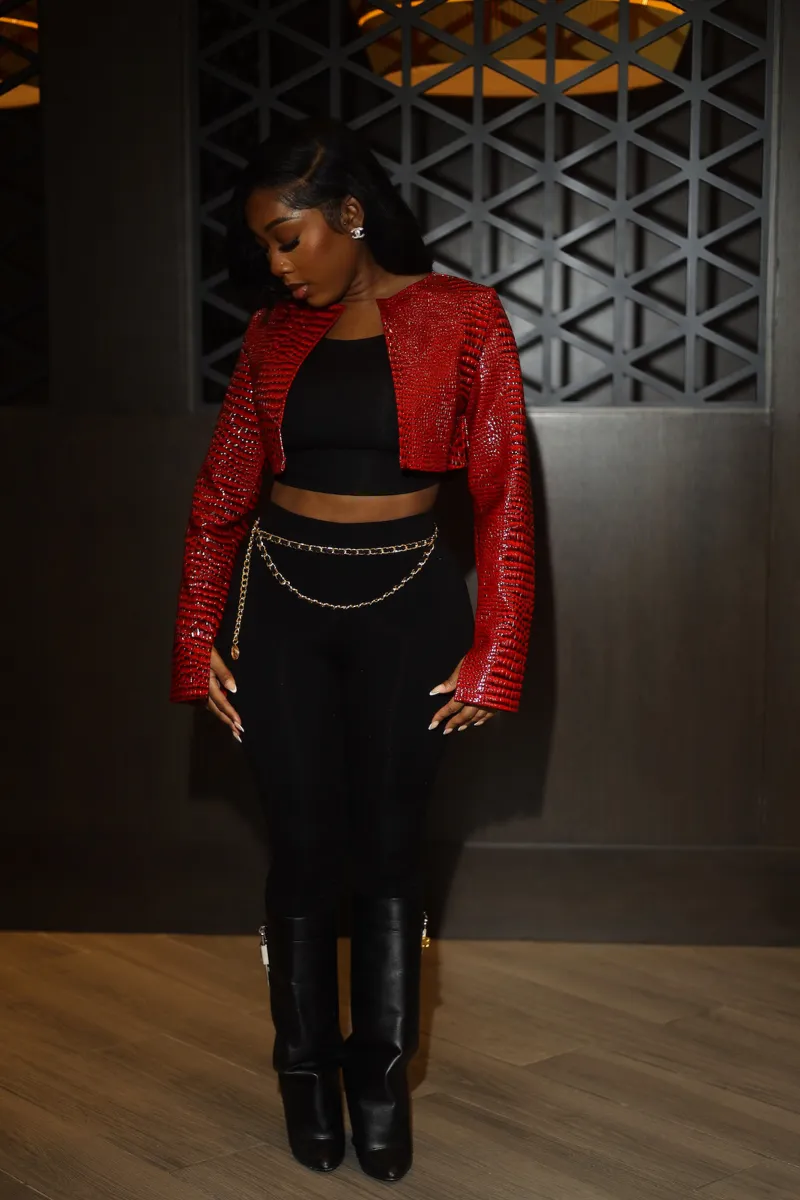 Lori Croc Jacket (RED)