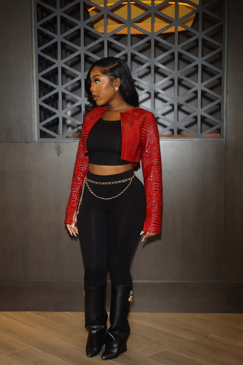 Lori Croc Jacket (RED)