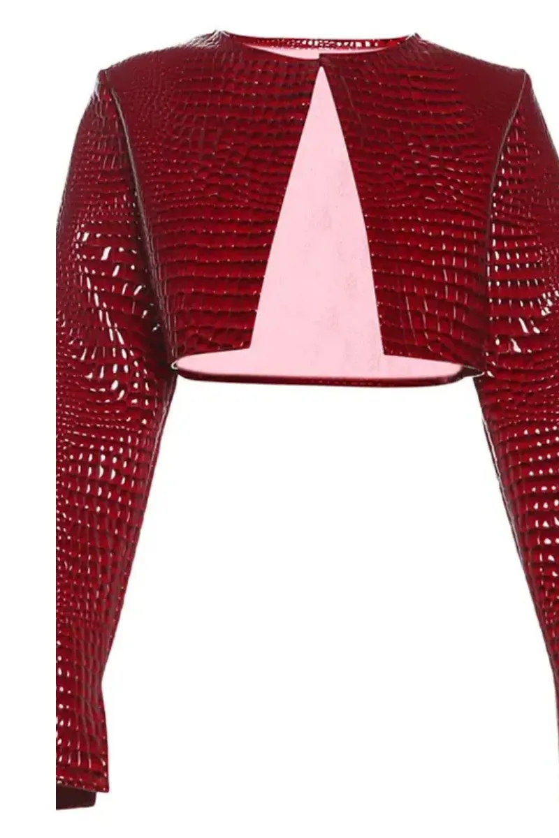 Lori Croc Jacket (RED)