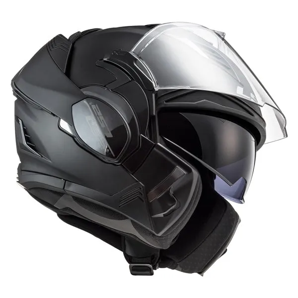 LS2 Valiant II Motorcycle Modular Helmet - Solid Matte Black