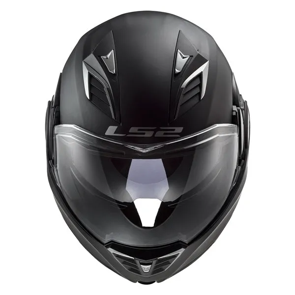 LS2 Valiant II Motorcycle Modular Helmet - Solid Matte Black