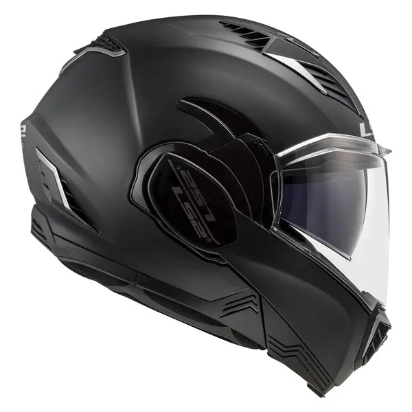 LS2 Valiant II Motorcycle Modular Helmet - Solid Matte Black
