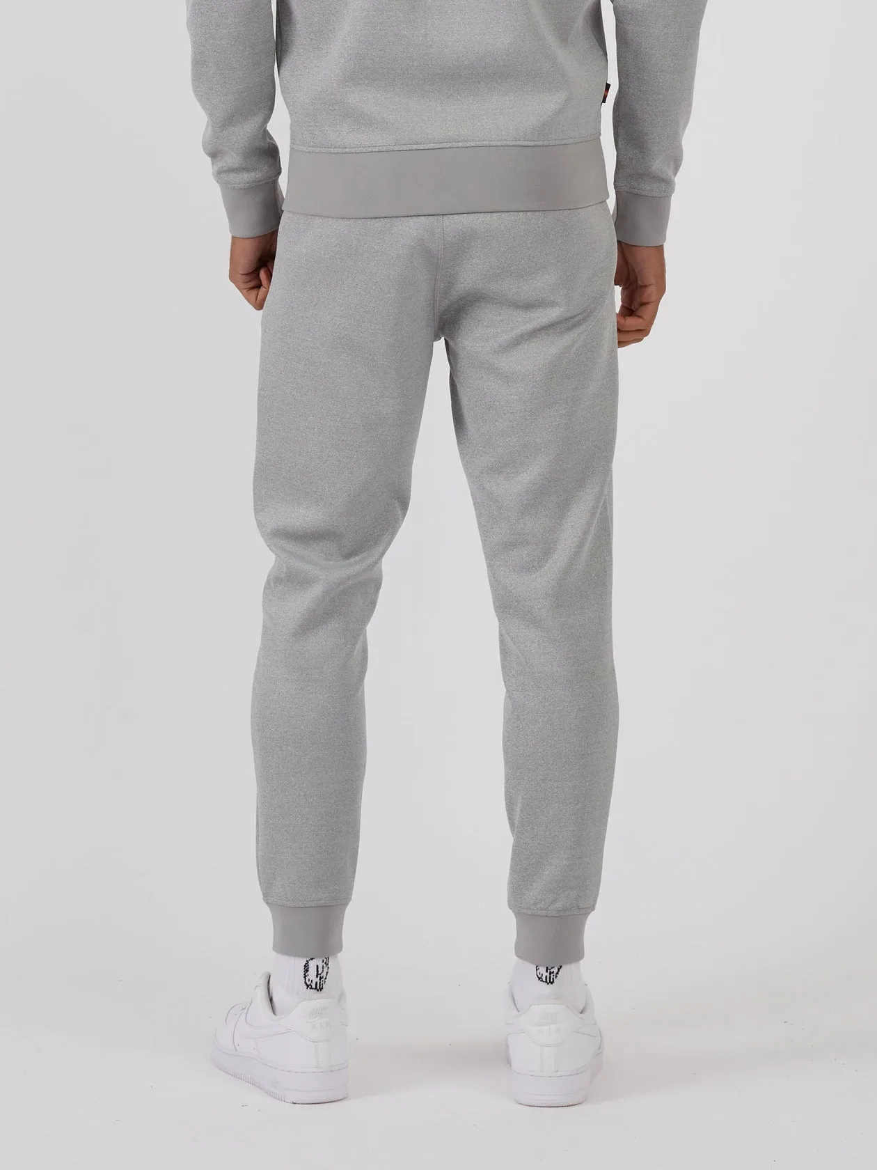 Luke 1977 M730364 Hobart Zip Joggers Mid Marl Grey
