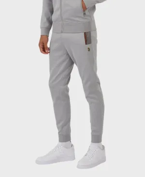 Luke 1977 M730364 Hobart Zip Joggers Mid Marl Grey