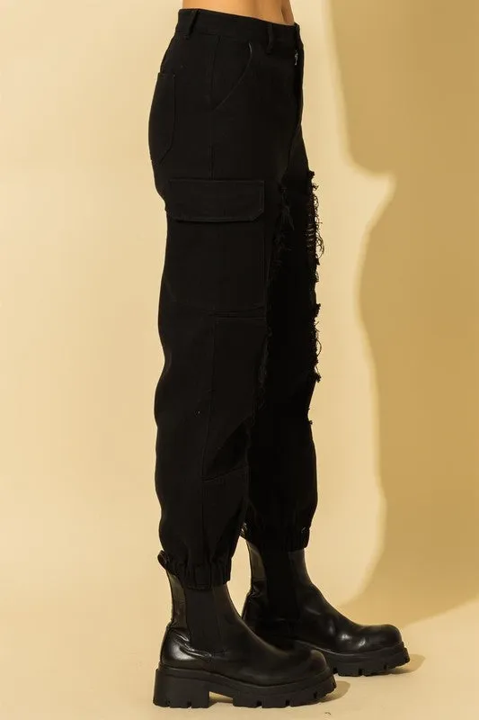 MAGGIE DISTRESSED JOGGERS