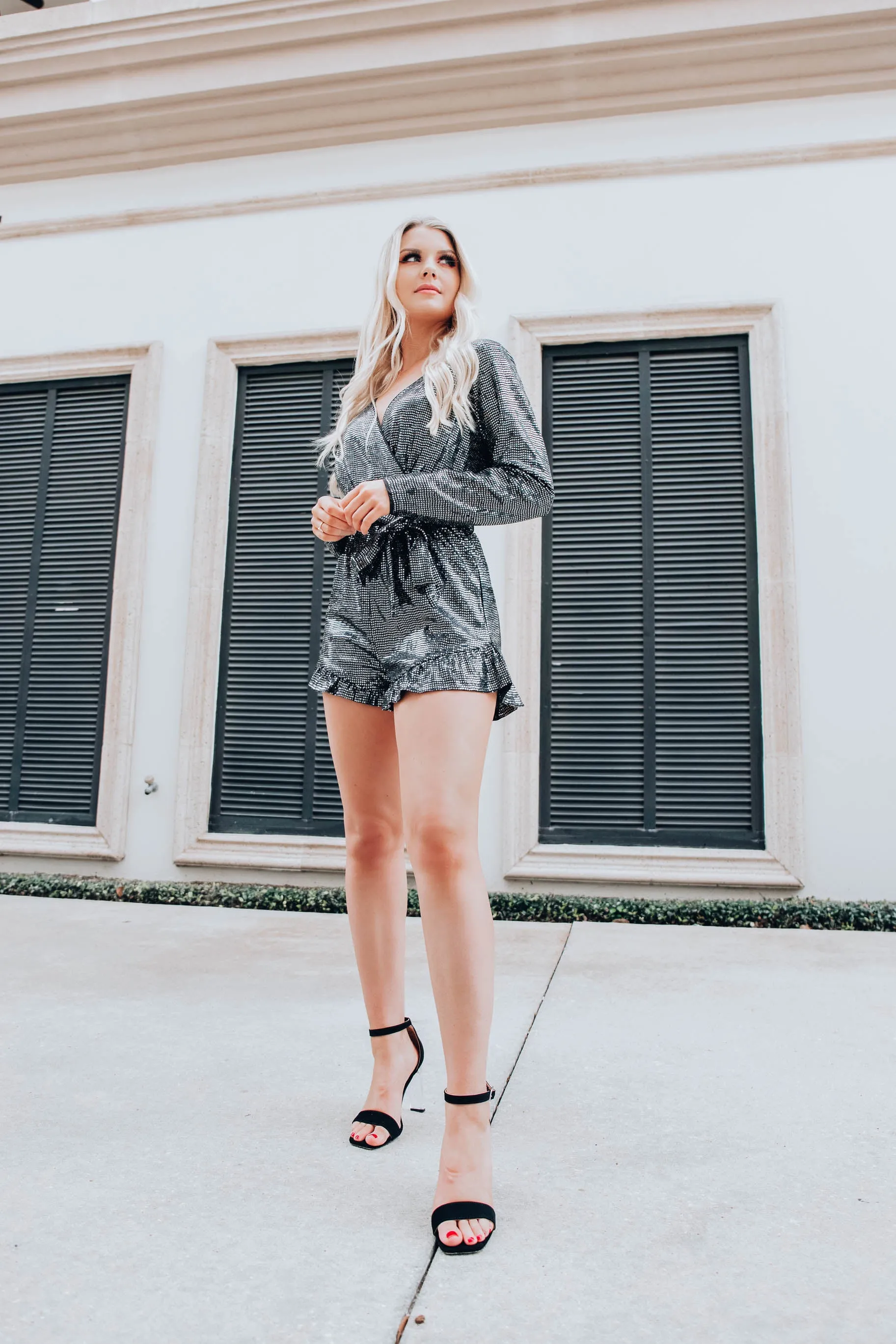 Majestic Metallic Romper