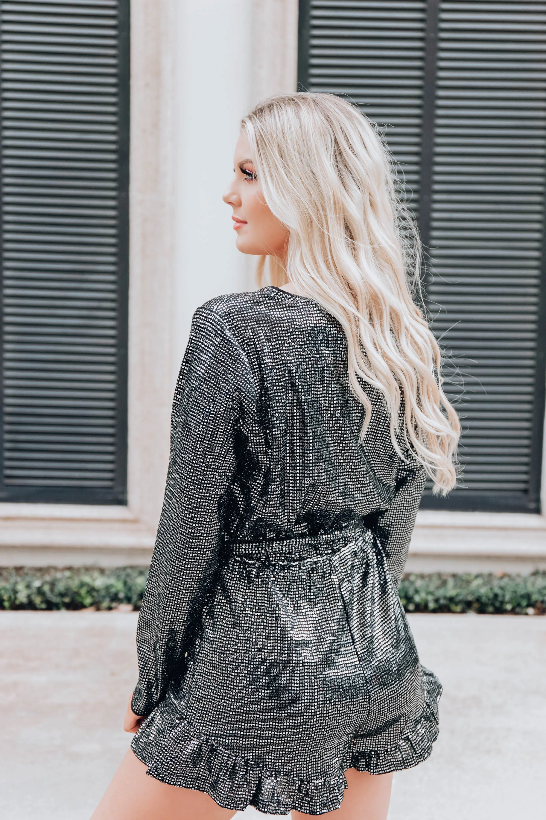 Majestic Metallic Romper
