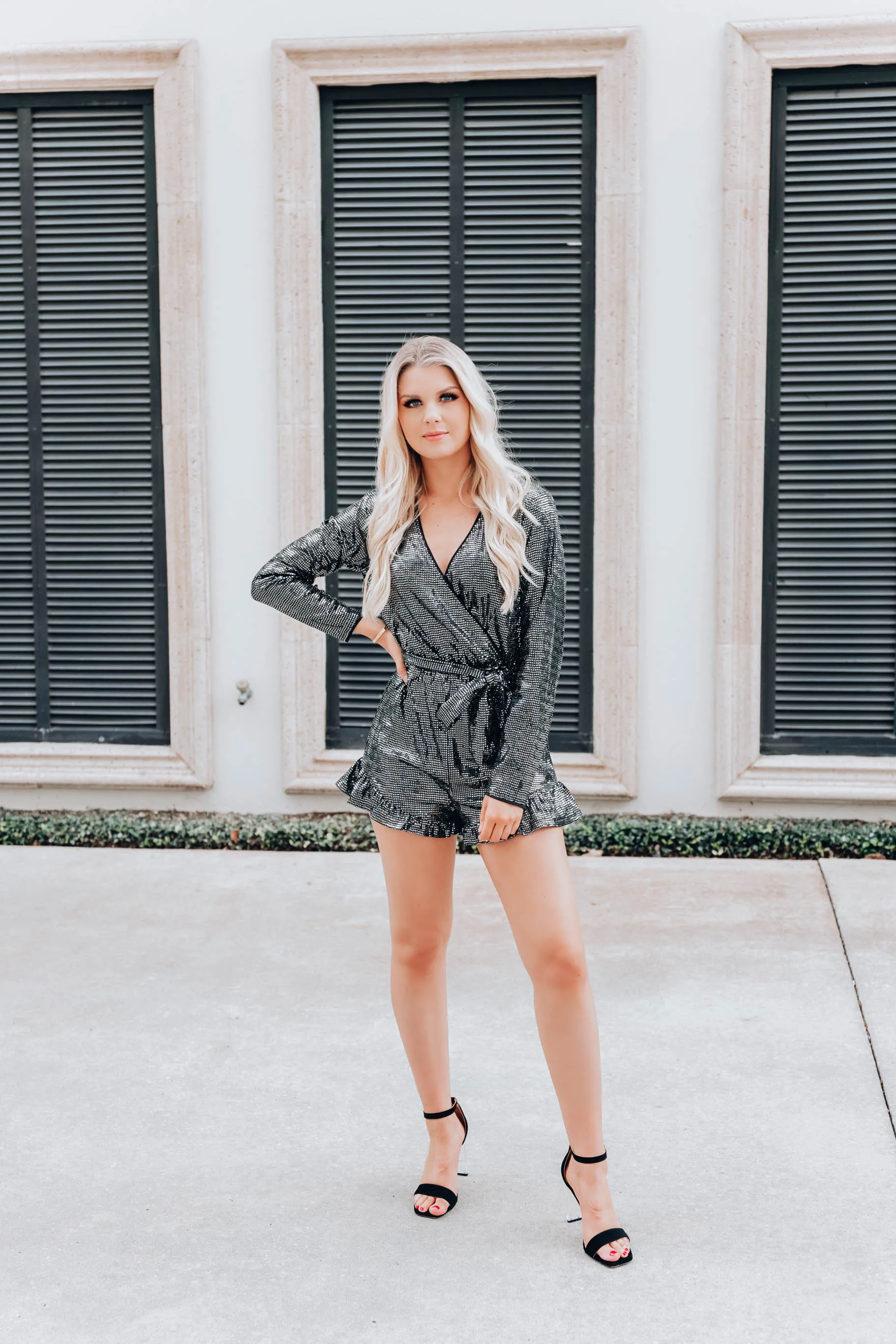Majestic Metallic Romper