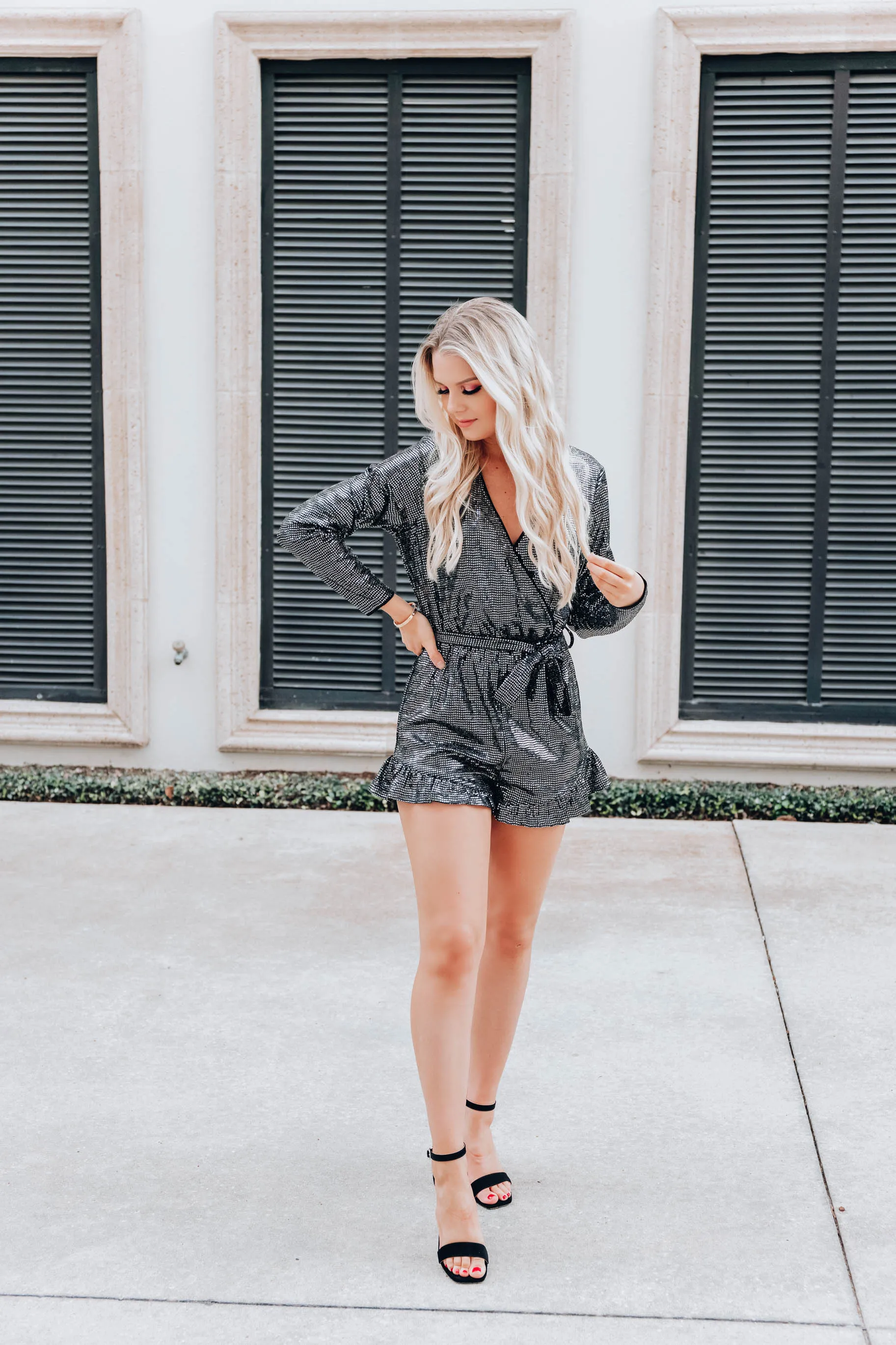 Majestic Metallic Romper