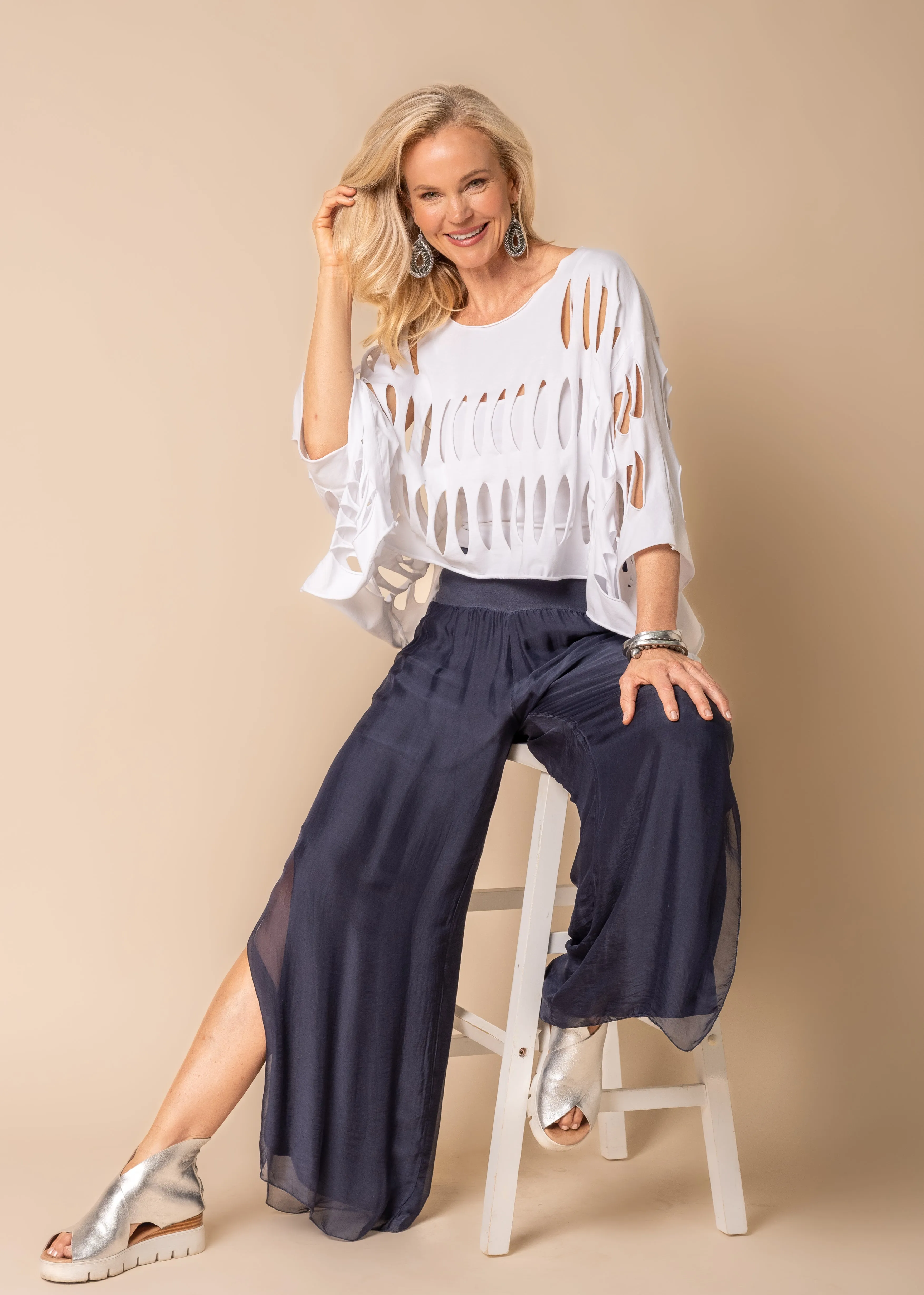 Marlie Cotton Top in White