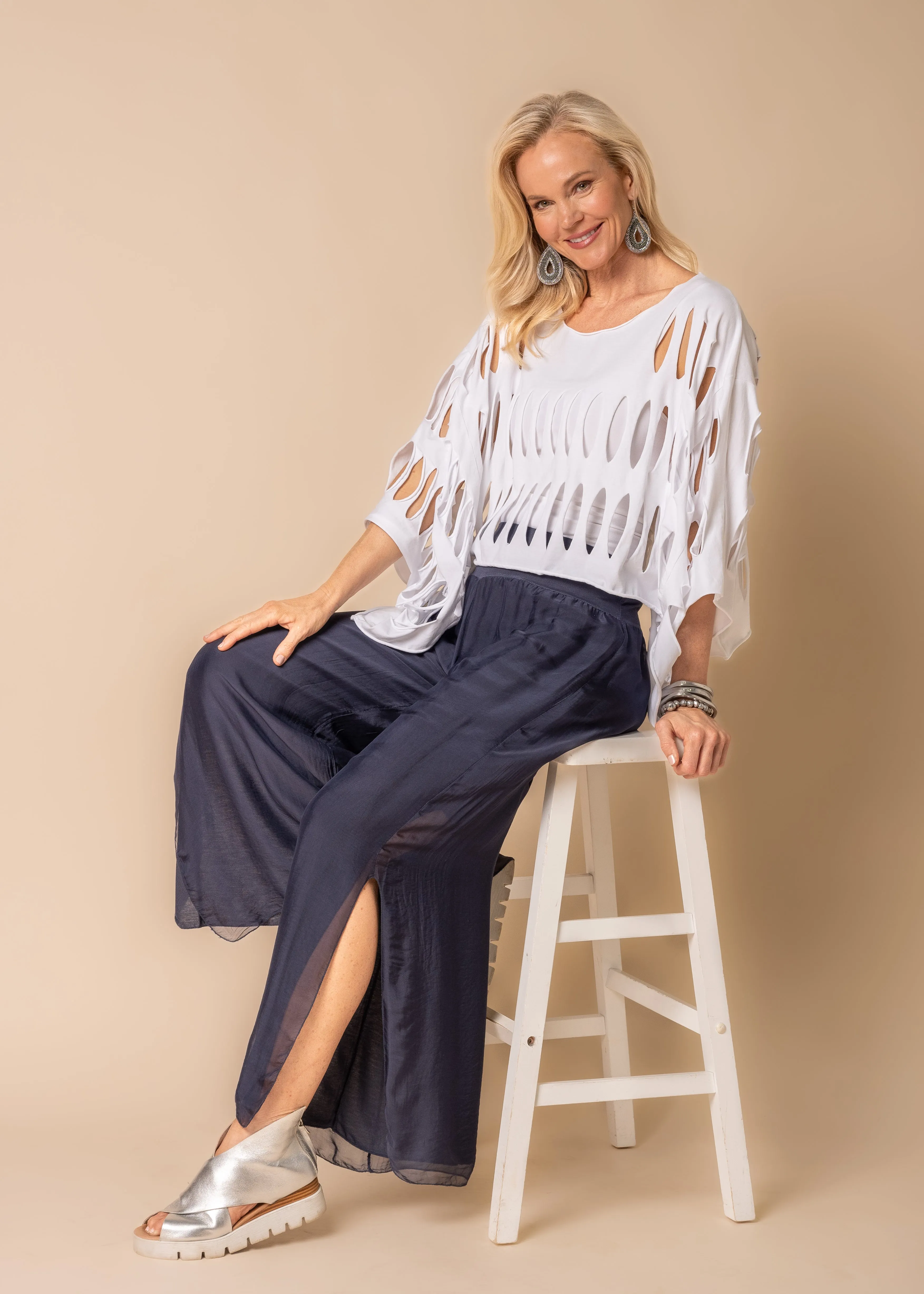 Marlie Cotton Top in White