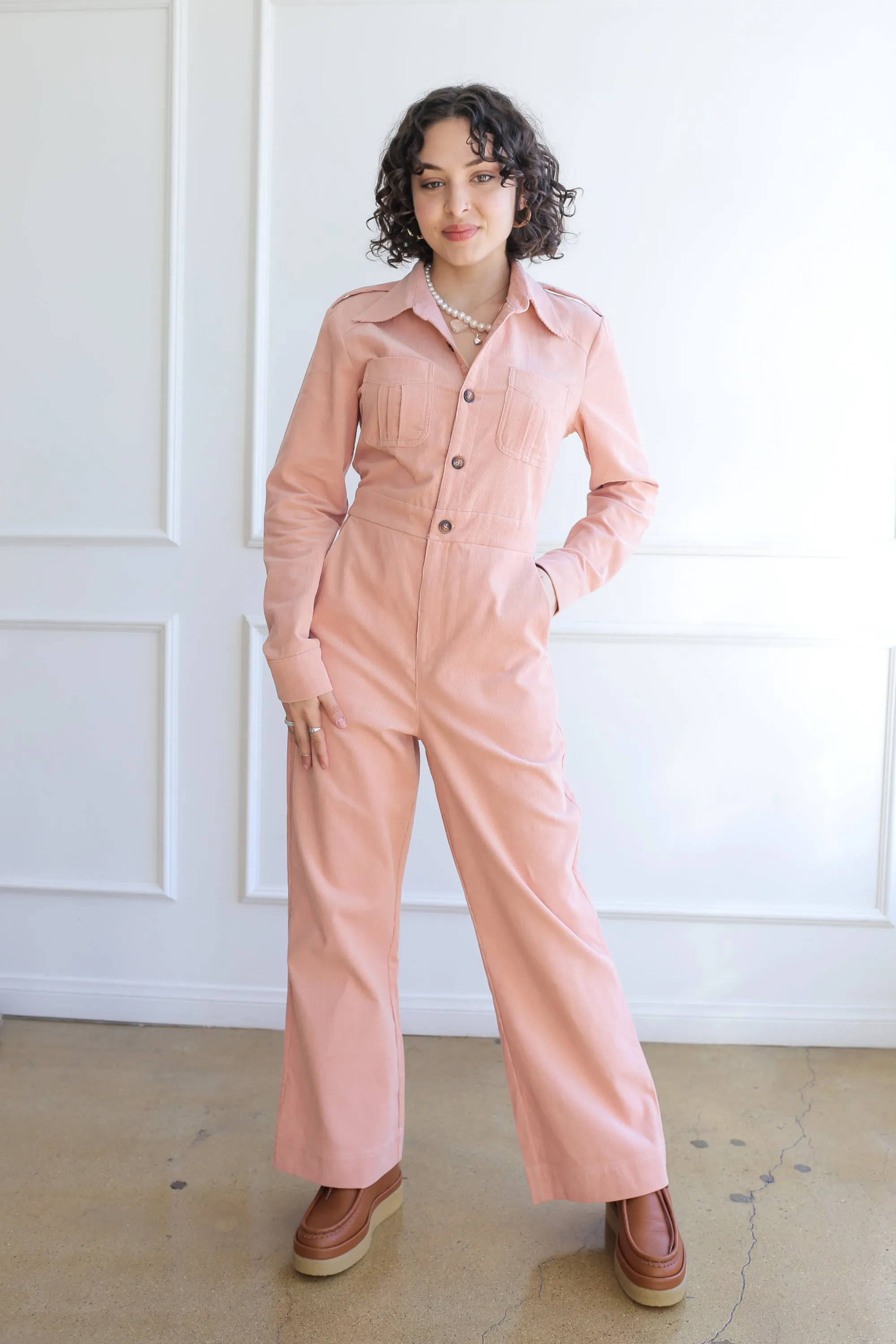 Marr’s L/S Jumpsuit - Blush