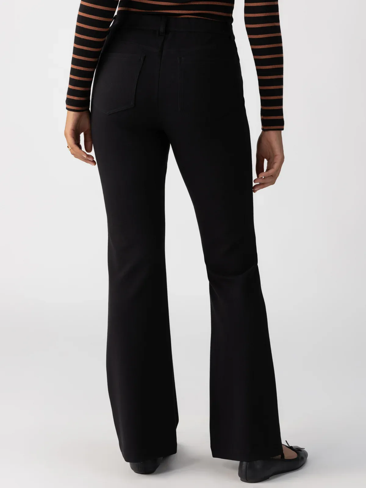 MAYA FLARE PANT-BLACK