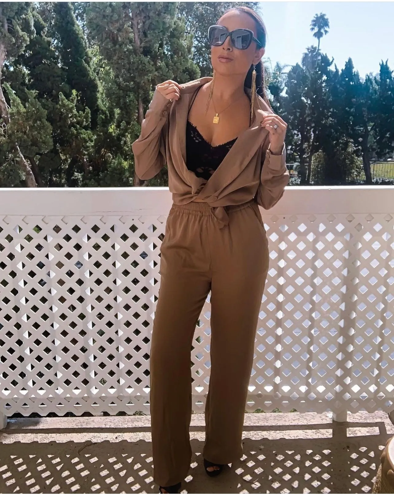 Maya Satin Shirt Set