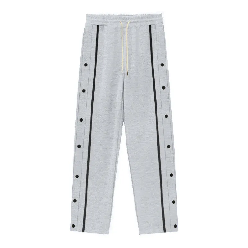 Men's Loose Straight Tear-away Sports Pants
