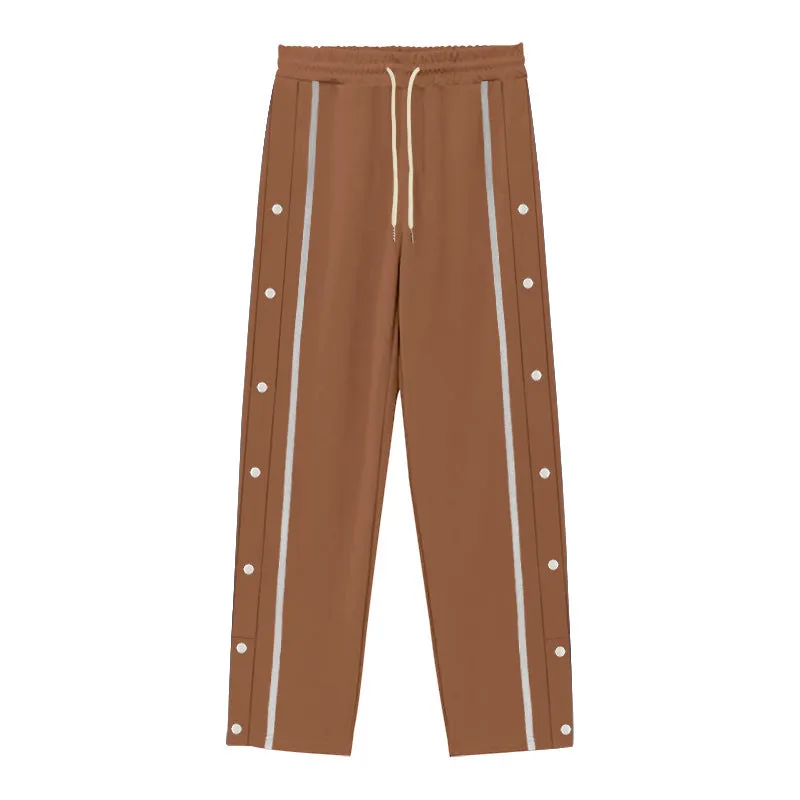 Men's Loose Straight Tear-away Sports Pants