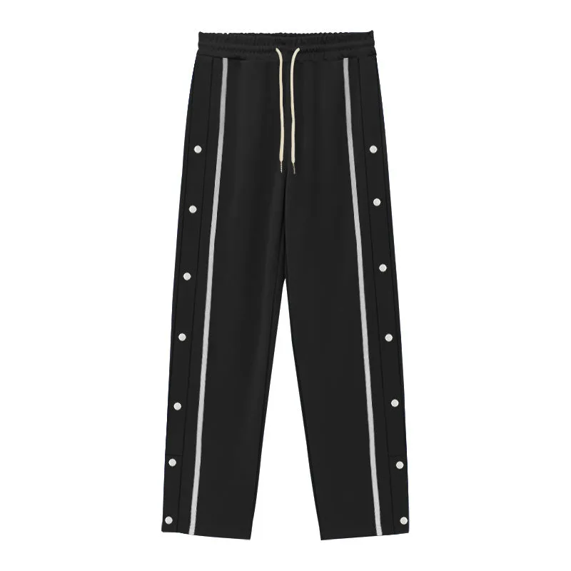 Men's Loose Straight Tear-away Sports Pants