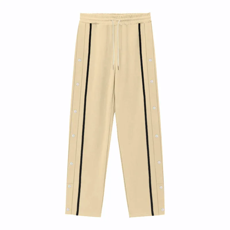 Men's Loose Straight Tear-away Sports Pants