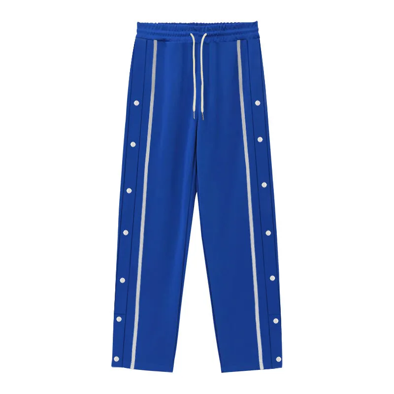 Men's Loose Straight Tear-away Sports Pants