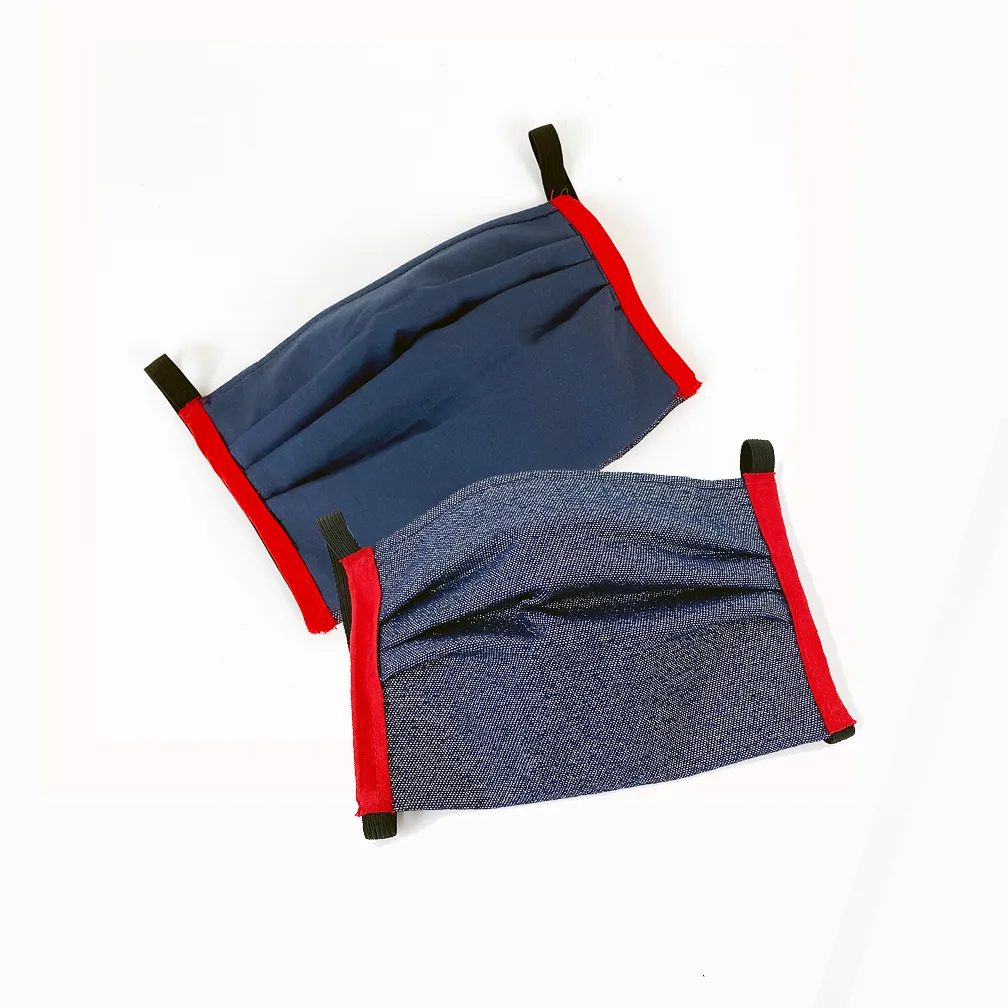 'Merica Metallic Denim Reversible Face Mask