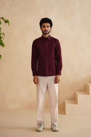 Merlot tucks Mens Shirt