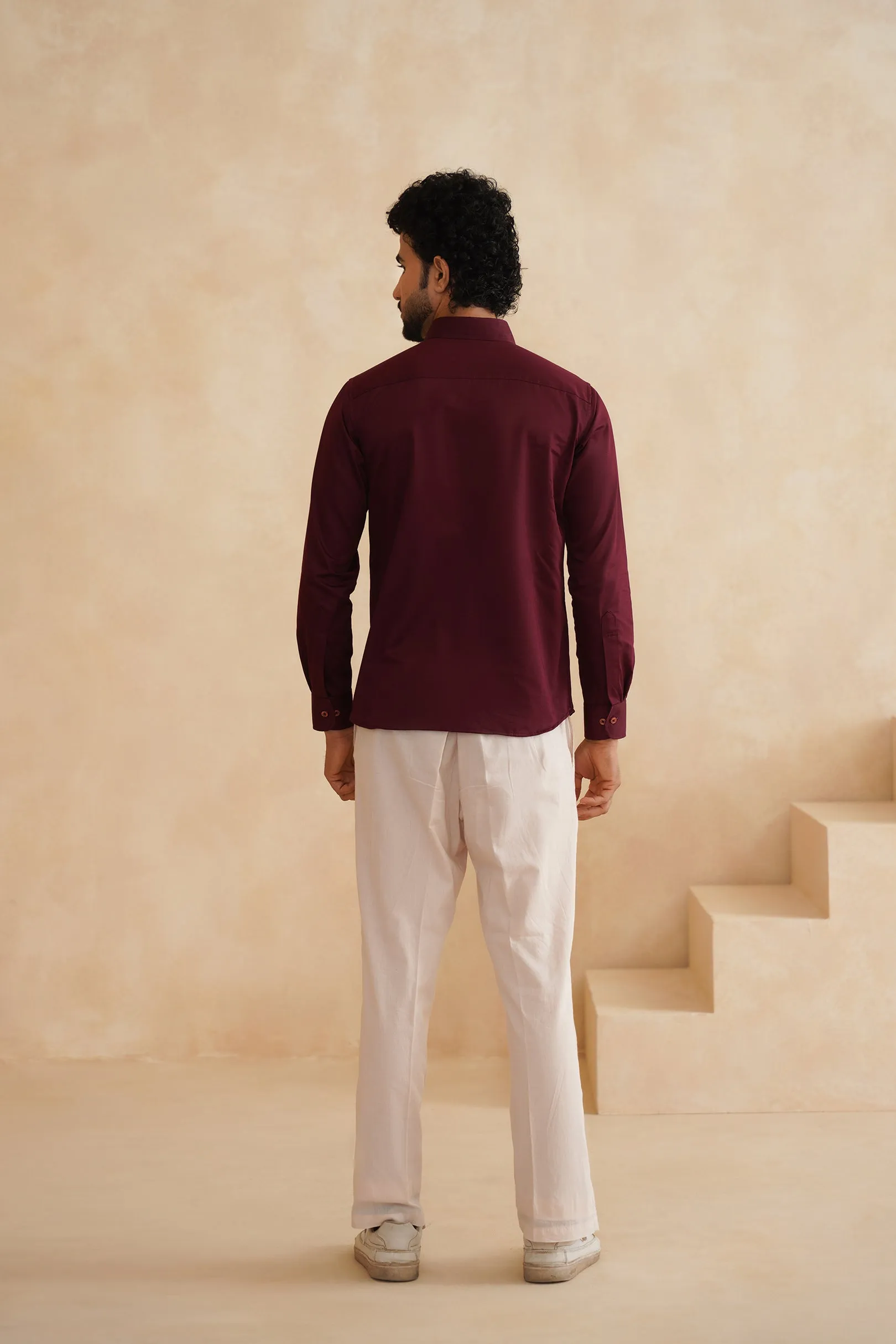 Merlot tucks Mens Shirt