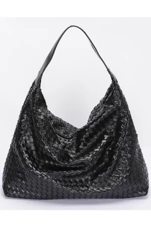Metallic Braided Tote