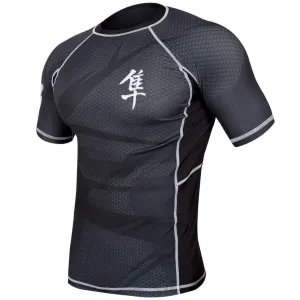 METARU47 SILVER RASHGUARD Short Sleeve
