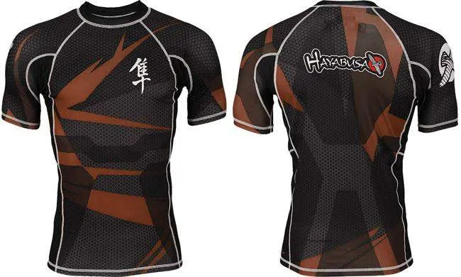 METARU47 SILVER RASHGUARD Short Sleeve