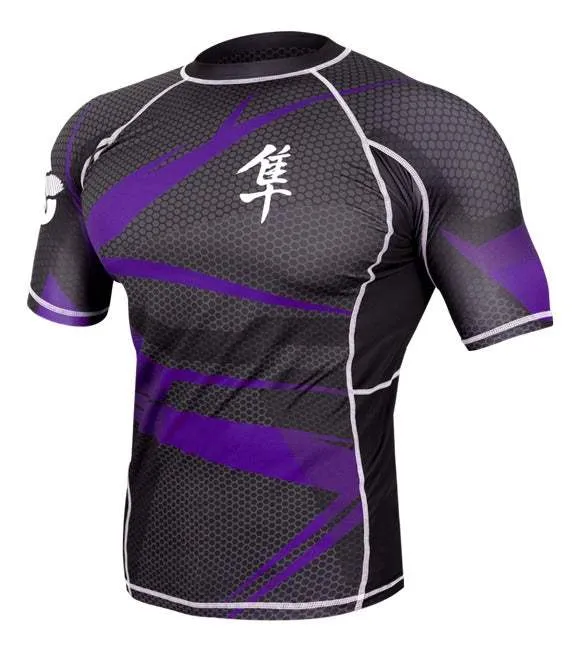 METARU47 SILVER RASHGUARD Short Sleeve