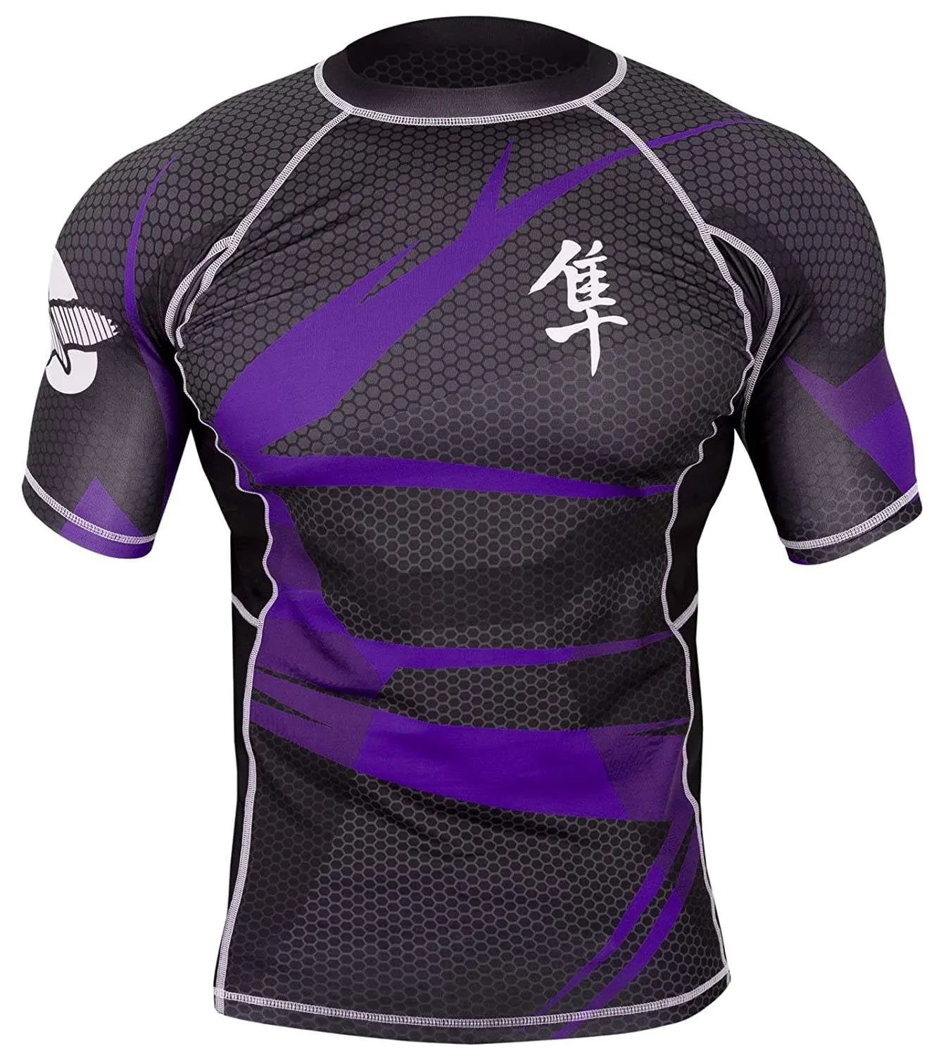 METARU47 SILVER RASHGUARD Short Sleeve