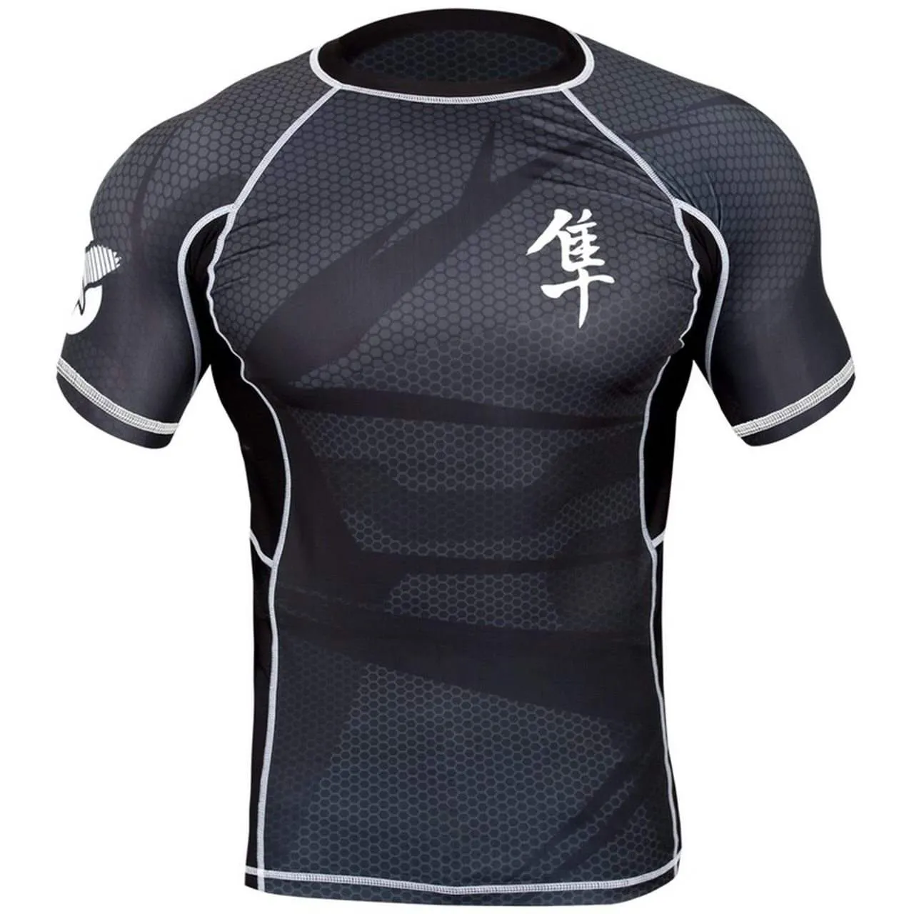 METARU47 SILVER RASHGUARD Short Sleeve