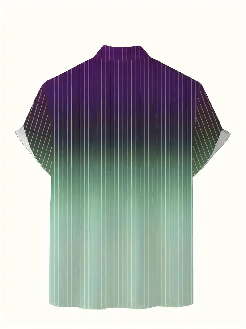 Michael – Gradient Stripe Men’s Short-Sleeve Shirt