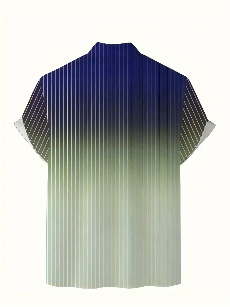 Michael – Gradient Stripe Men’s Short-Sleeve Shirt
