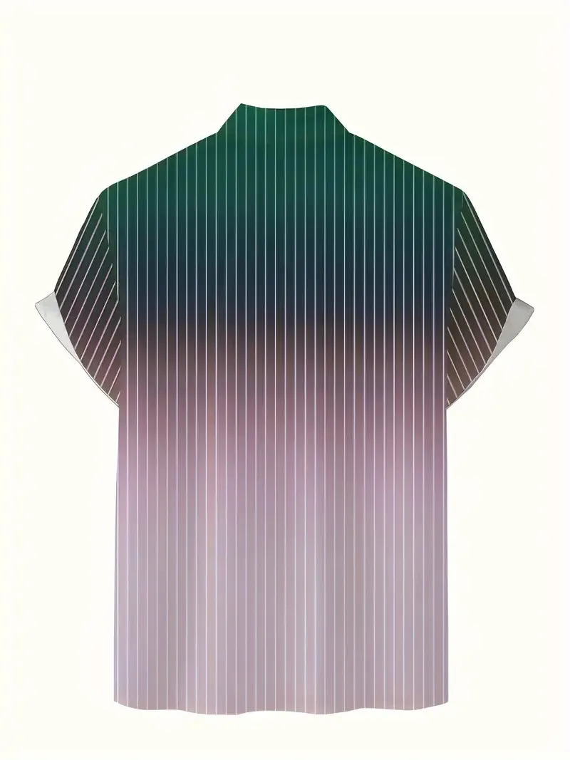 Michael – Gradient Stripe Men’s Short-Sleeve Shirt