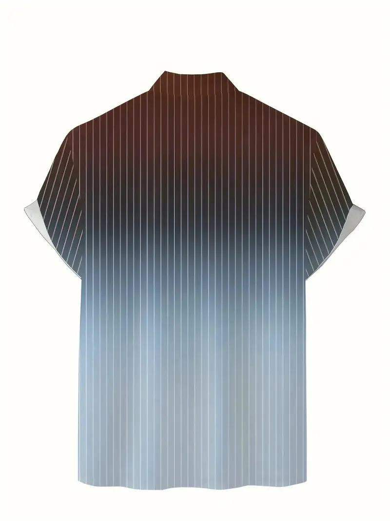 Michael – Gradient Stripe Men’s Short-Sleeve Shirt