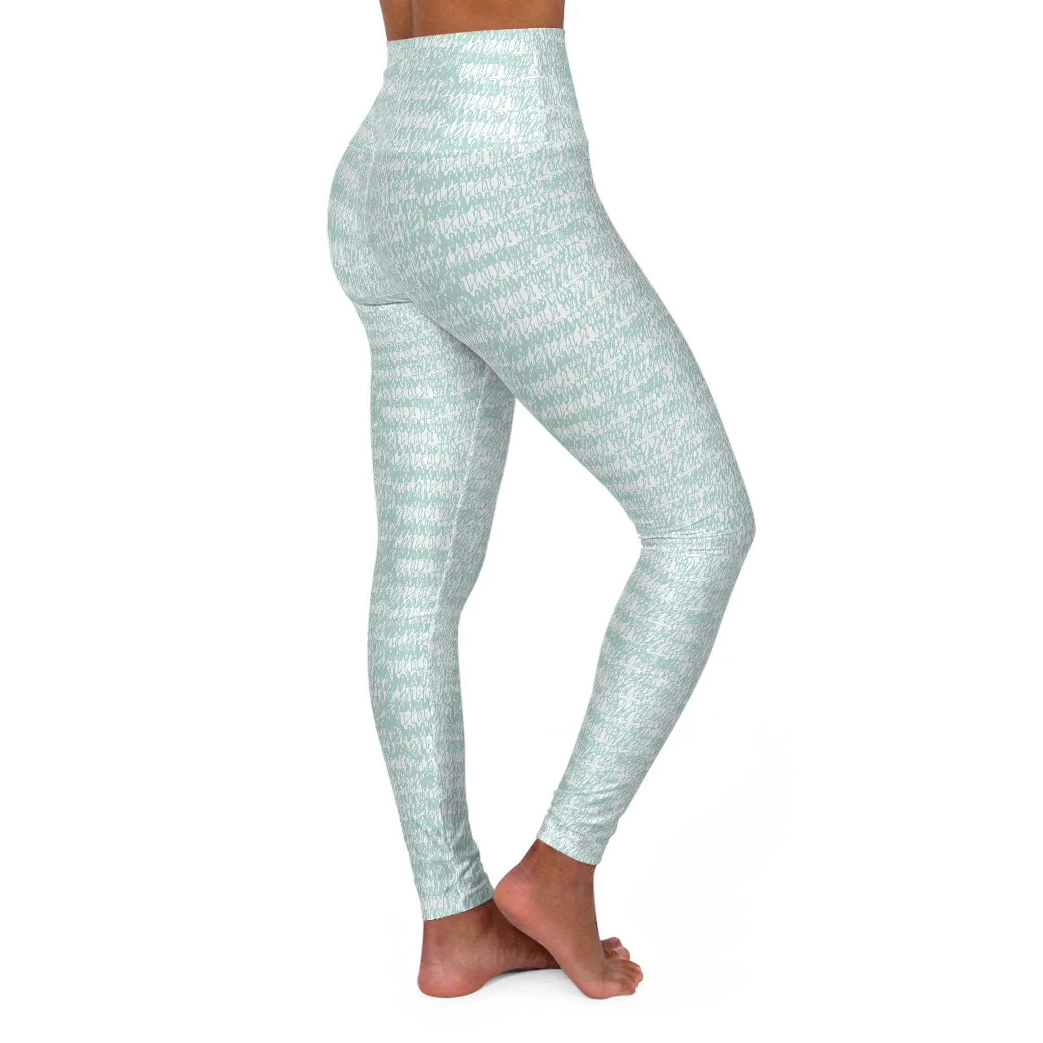 Mint Green High Waisted Yoga Leggings - Comfortable & Stylish Activewear