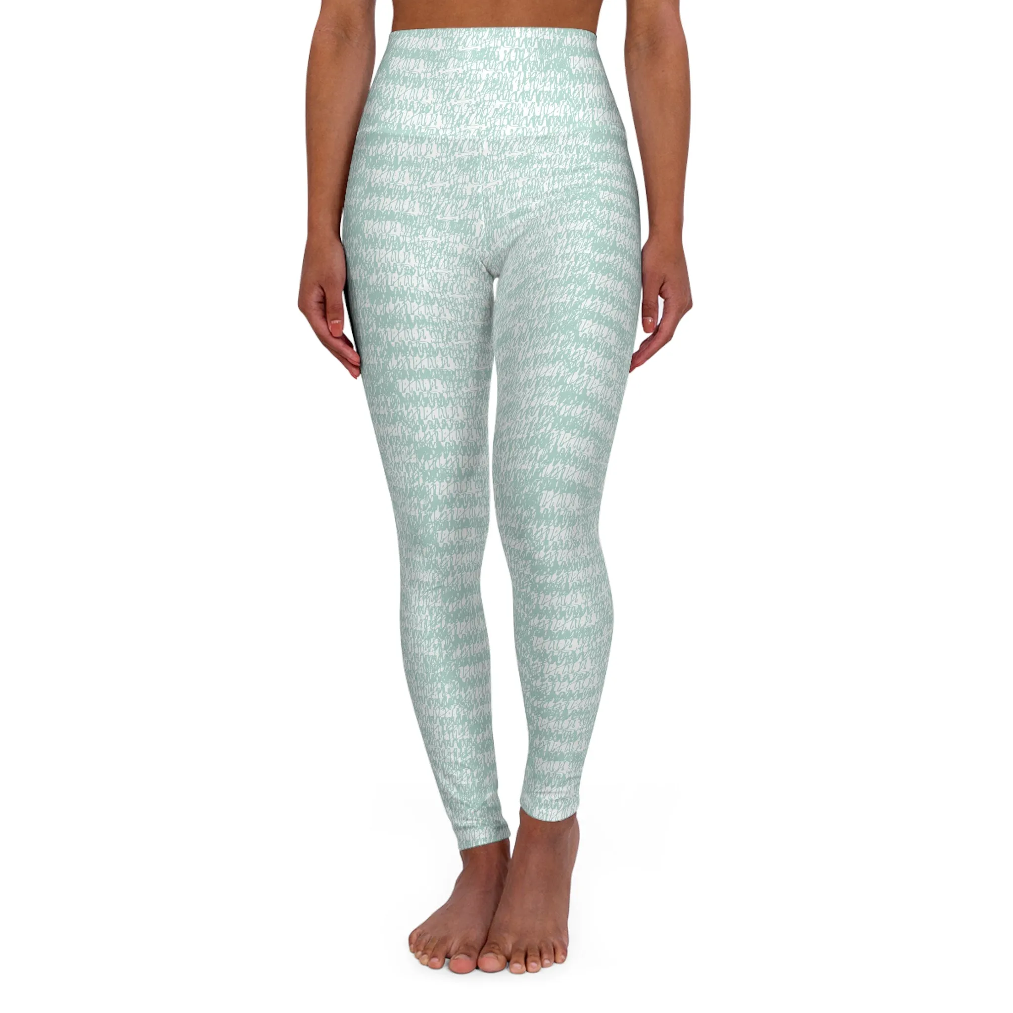 Mint Green High Waisted Yoga Leggings - Comfortable & Stylish Activewear