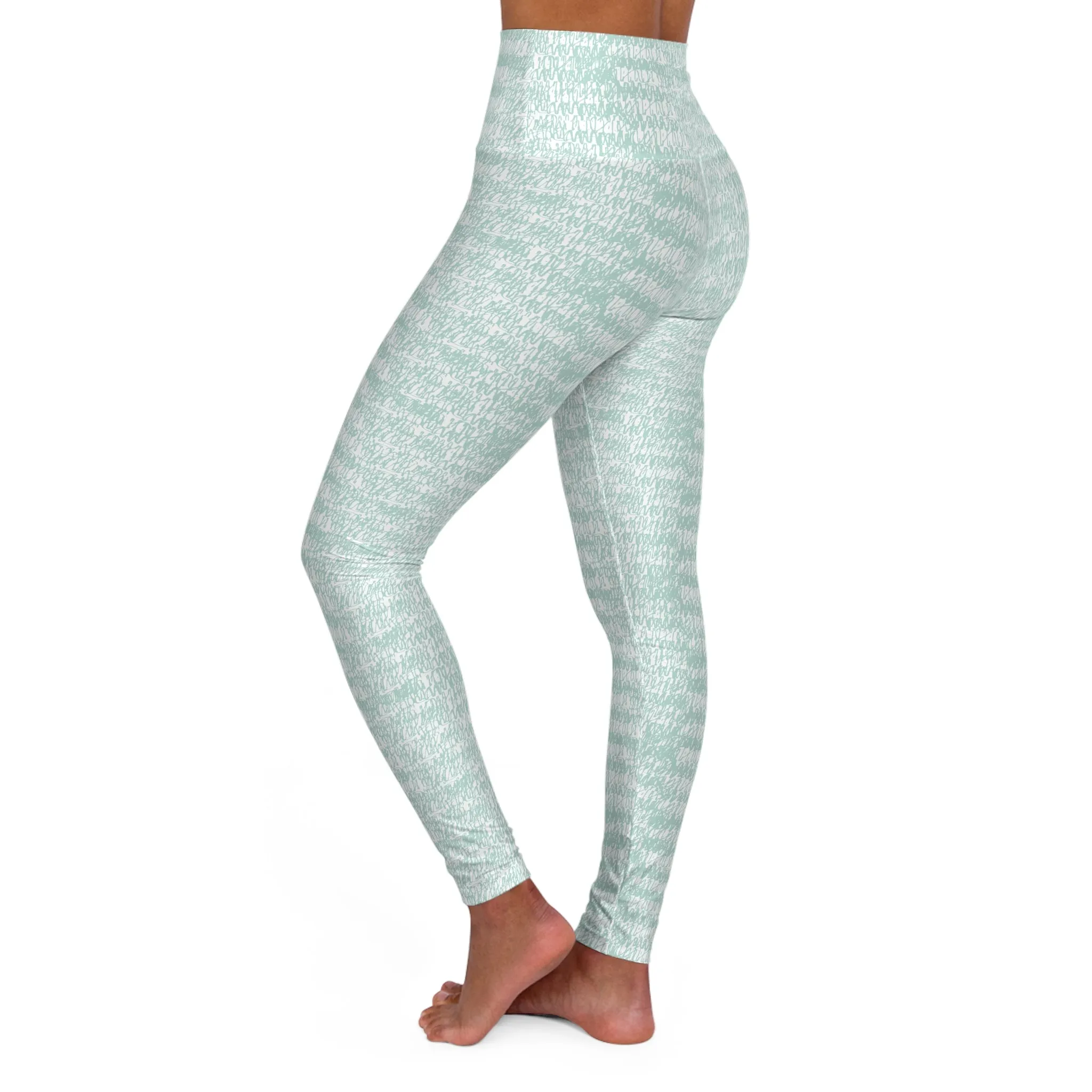 Mint Green High Waisted Yoga Leggings - Comfortable & Stylish Activewear