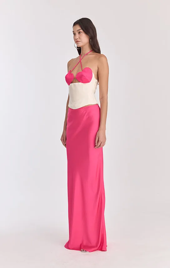 Ms. Heart Side Bustier (Two Tone)