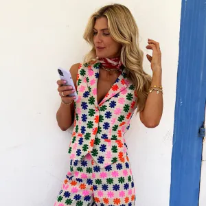 Multi Flower Waistcoat