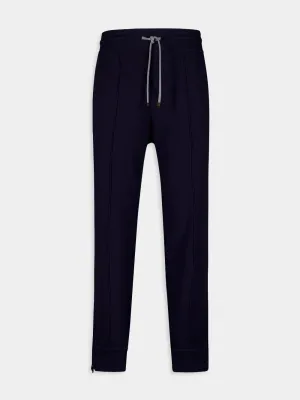 Navy Drawstring Track Pants