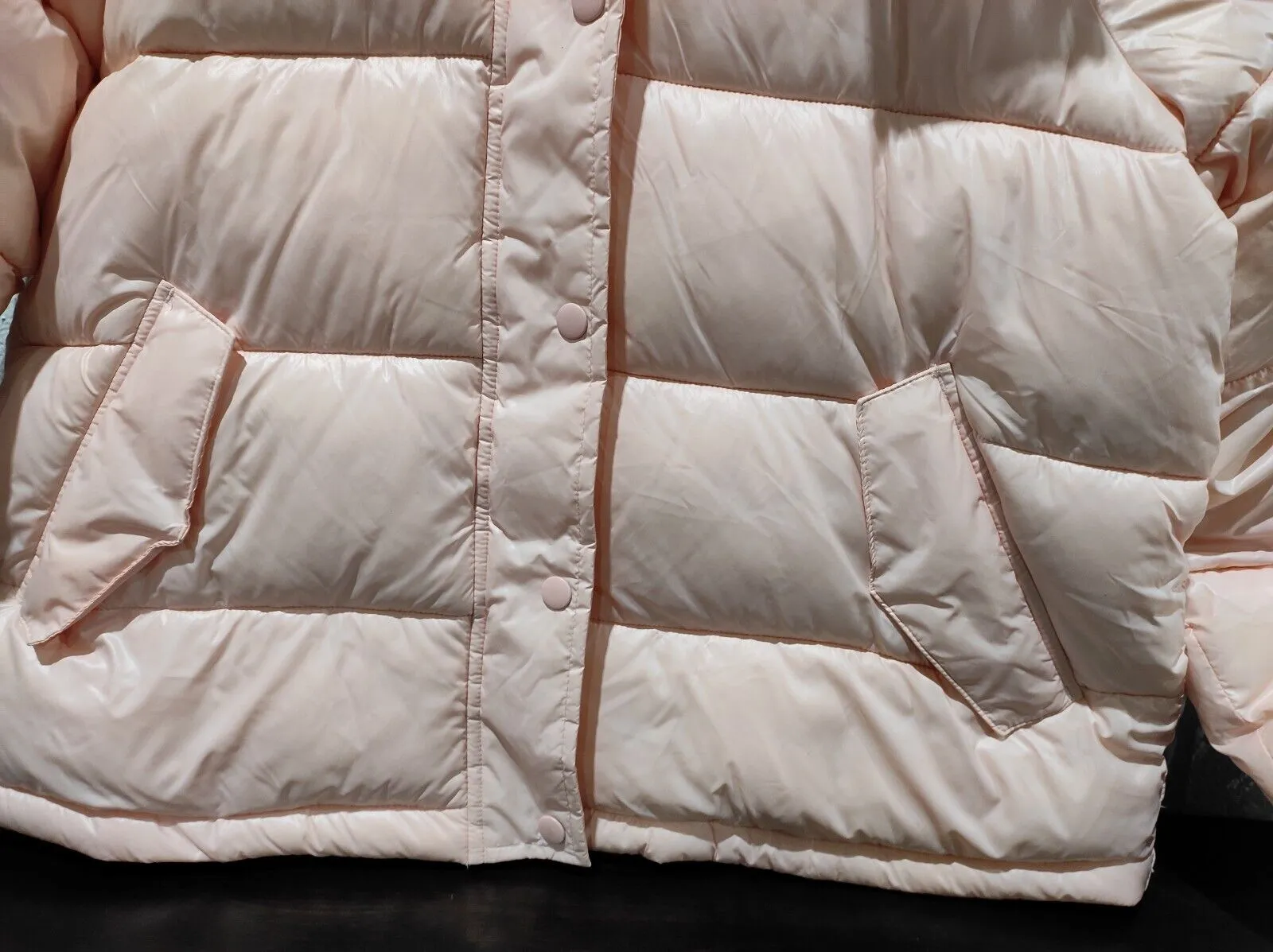 No Boundaries Women's Cropped Puffer Jacket