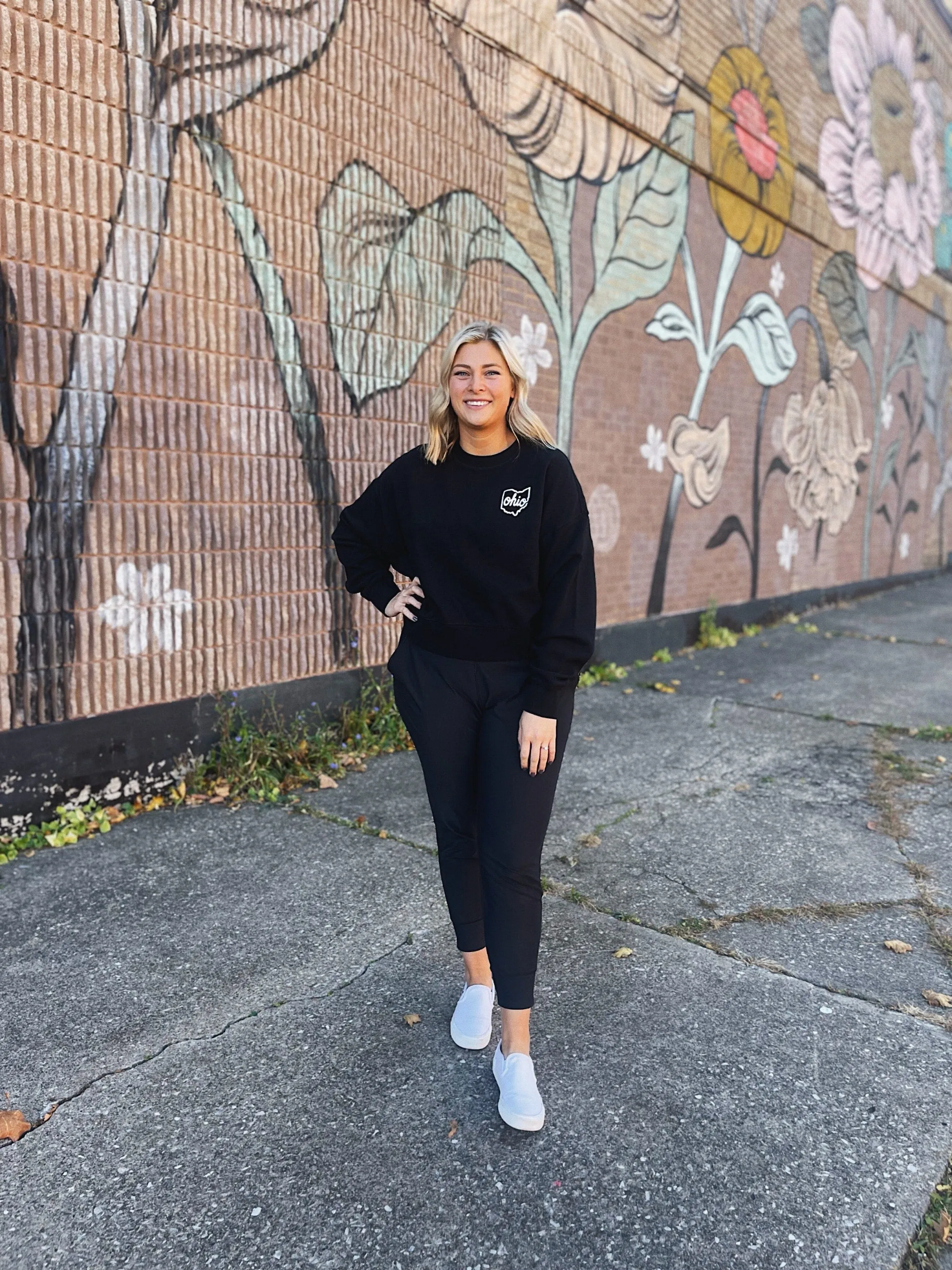 Ohio Script Cropped Sweatshirt